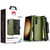 MyBat Pro Antimicrobial Maverick Series Case with Holster for Samsung Galaxy S23 Plus - Army Green / Black