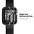 Zizo SHOCK Series Apple Watch 38mm Case - Military Grade Drop Tested with Metallic Bumper (Gray & Black)