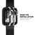 Zizo SHOCK Series Apple Watch 42mm Case - Military Grade Drop Tested with Metallic Bumper (Silver & Black)