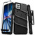 ZIZO BOLT Bundle for Celero 5G Case with Screen Protector Kickstand Holster Lanyard - Black