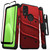 ZIZO BOLT Bundle for Cricket Innovate E 5G Case with Screen Protector Kickstand Holster Lanyard - Red