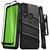 ZIZO BOLT Bundle for Cricket Ovation 3 Case with Screen Protector Kickstand Holster Lanyard - Black