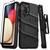 ZIZO BOLT Series for Galaxy A02s Case with Screen Protector Kickstand Holster Lanyard - Black