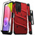 ZIZO BOLT Bundle for Galaxy A03s Case with Screen Protector Kickstand Holster Lanyard - Red