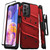 ZIZO BOLT Bundle for Galaxy A23 5G Case with Screen Protector Kickstand Holster Lanyard - Red