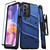 ZIZO BOLT Bundle for Galaxy A23 5G Case with Screen Protector Kickstand Holster Lanyard - Blue