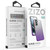 ZIZO SURGE Series for Galaxy S21 Case - Sleek Purple Glitter Case Customizable Buttons - Purple Glitter