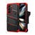 ZIZO BOLT Bundle for Galaxy S23 Case with Screen Protector Kickstand Holster Lanyard - Red