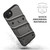 ZIZO BOLT Series for iPhone SE (3rd and 2nd gen)/8/7 Case with Screen Protector Kickstand Holster Lanyard - Gun Metal Gray