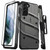 ZIZO BOLT Series for Galaxy S21 Plus Case with Screen Protector Kickstand Holster Lanyard - Gun Metal Gray