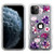 MyBat TUFF Series Case for Apple iPhone 11 Pro - Semi Transparent White Frosted Purple Stargazers