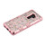 MyBat TUFF Quicksand Glitter Lite Hybrid Protector Cover for Samsung Galaxy S9 Plus - Rose Gold Electroplating / Hibiscus Flower