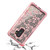 MyBat TUFF Quicksand Glitter Lite Hybrid Protector Cover for Samsung Galaxy S9 Plus - Rose Gold Electroplating / Hibiscus Flower