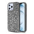 MyBat Encrusted Rhinestones Hybrid Case for Apple iPhone 12 Pro Max - Electroplated Gun Metal / Iron Gray