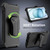 MyBat Pro Antimicrobial Maverick Series w/ MagSafe Case with Holster and Tempered Glass for Apple iPhone 15 - Black / Black
