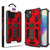 MyBat Sturdy Hybrid Protector Cover (with Stand) for Apple iPhone 15 Plus (6.7) - Red / Black