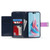 MyBat MyJacket Wallet Xtra Series for Apple iPhone 15 Pro (6.1) - Purple / Dark Blue