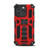 MyBat Sturdy Hybrid Protector Cover (with Stand) for Apple iPhone 15 Pro (6.1) - Red / Black