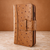 Piel Frama 959 Tan Ostrich WalletMagnum Leather Case for iPhone 15 Plus