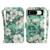 Google Pixel 8 3D Colored Horizontal Flip Leather Phone Case - Watercolor Flower