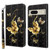 Google Pixel 8 3D Painted Pattern Leather Phone Case - Golden Butterfly