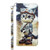 Google Pixel 8 3D Painted Pattern Leather Phone Case - Naughty Cat Google Pixel 8 3D Painted Pattern Leather Phone Case - Naughty Cat