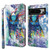 Google Pixel 8 3D Painting Pattern Flip Leather Phone Case - Watercolor Owl