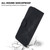 Google Pixel 8 7-shaped Embossed Leather Phone Case - Black
