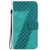 Google Pixel 8 7-shaped Embossed Leather Phone Case - Green