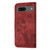 Google Pixel 8 Butterfly Cat Embossing Flip Leather Phone Case - Red