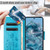 Google Pixel 8 Butterfly Flower Pattern Flip Leather Phone Case - Blue