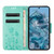 Google Pixel 8 Butterfly Flower Pattern Flip Leather Phone Case - Green