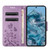 Google Pixel 8 Butterfly Flower Pattern Flip Leather Phone Case - Light Purple