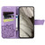 Google Pixel 8 Butterfly Love Flower Embossed Leather Phone Case - Light Purple