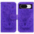 Google Pixel 8 Butterfly Rose Embossed Leather Phone Case - Purple