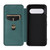 Google Pixel 8 Carbon Fiber Texture Flip Leather Phone Case - Green