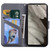 Google Pixel 8 Cartoon Buckle Horizontal Flip Leather Phone Case - Grey