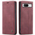Google Pixel 8 CaseMe 013 Multifunctional Horizontal Flip Leather Phone Case - Wine Red