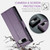 Google Pixel 8 CaseMe 023 Butterfly Buckle Litchi Texture RFID Anti-theft Leather Phone Case - Pearly Purple