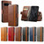 Google Pixel 8 CaseNeo Splicing Dual Magnetic Buckle Leather Phone Case - Dark Brown