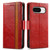 Google Pixel 8 CaseNeo Splicing Dual Magnetic Buckle Leather Phone Case - Red