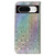 Google Pixel 8 Colorful Magnetic Buckle Leather Phone Case - Silver