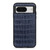 Google Pixel 8 Crocodile Texture Genuine Leather Phone Case - Blue