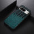 Google Pixel 8 Crocodile Texture Genuine Leather Phone Case - Cyan
