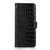 Google Pixel 8 Crocodile Top Layer Cowhide Leather Phone Case - Black