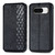 Google Pixel 8 Cubic Grid Pressed Magnetic Leather Phone Case - Black