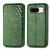 Google Pixel 8 Cubic Grid Pressed Magnetic Leather Phone Case - Green