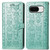Google Pixel 8 Cute Cat and Dog Embossed Leather Phone Case - Green
