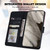 Google Pixel 8 Cute Pet Series Color Block Buckle Leather Phone Case - Black