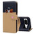 Google Pixel 8 Cute Pet Series Color Block Buckle Leather Phone Case - Khaki